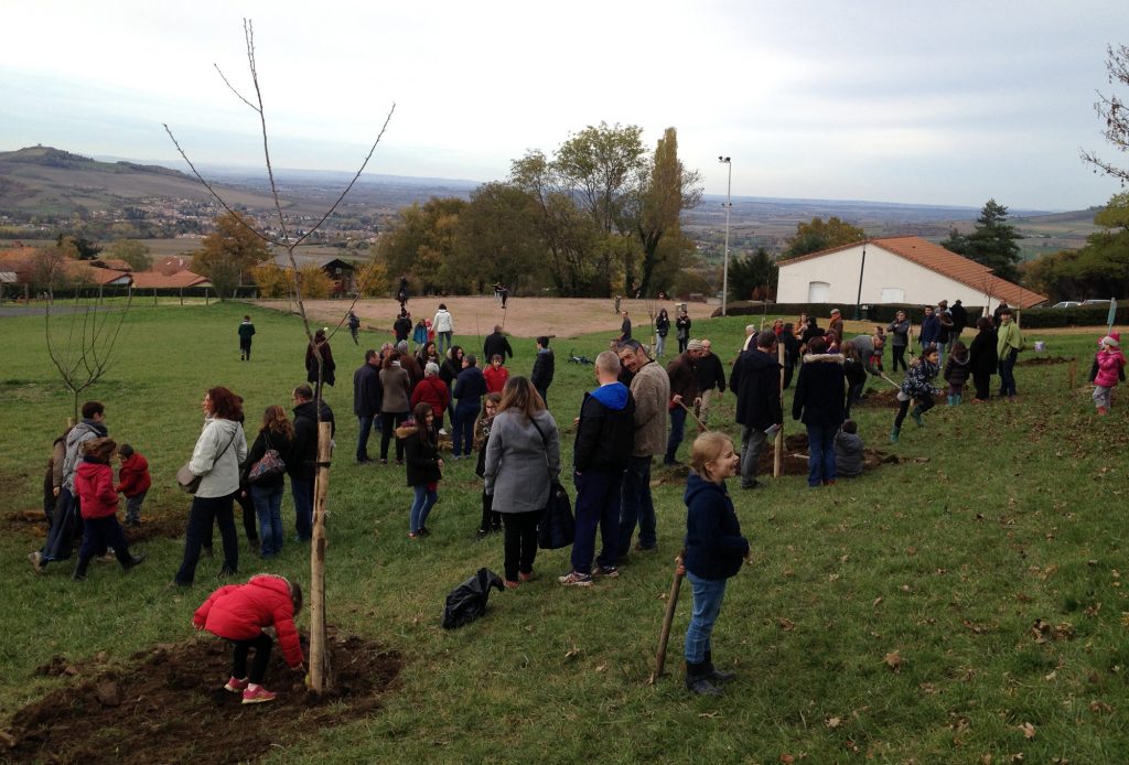 Plantation du verger conservatoire 